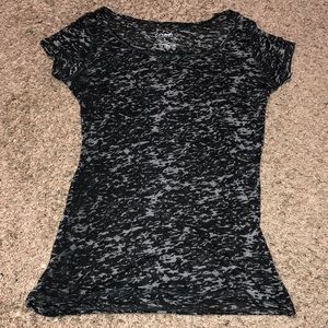 Black and gray Vanity tee